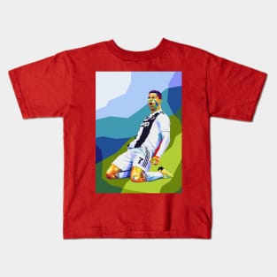 Cristiano Ronaldo in Wpap Pop Art Kids T-Shirt